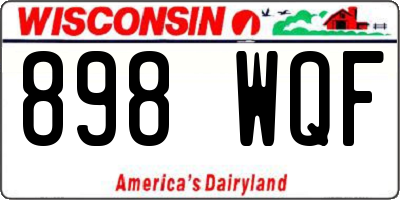 WI license plate 898WQF