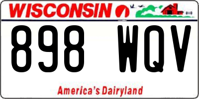 WI license plate 898WQV