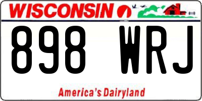 WI license plate 898WRJ