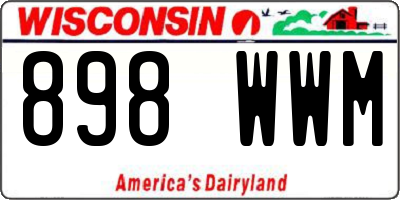 WI license plate 898WWM