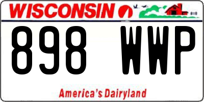WI license plate 898WWP