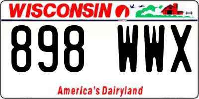 WI license plate 898WWX