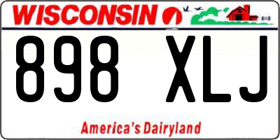 WI license plate 898XLJ