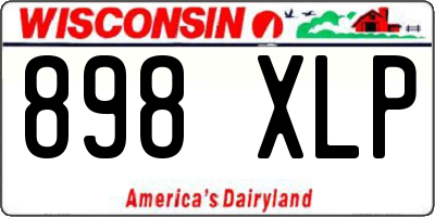 WI license plate 898XLP