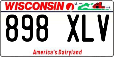 WI license plate 898XLV