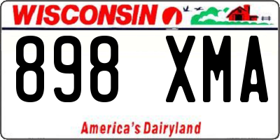 WI license plate 898XMA