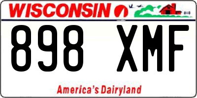 WI license plate 898XMF