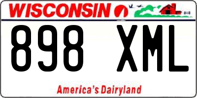 WI license plate 898XML