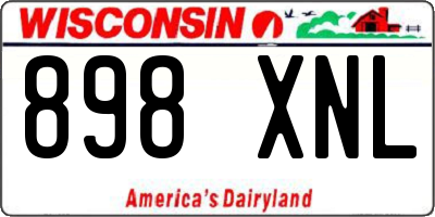 WI license plate 898XNL