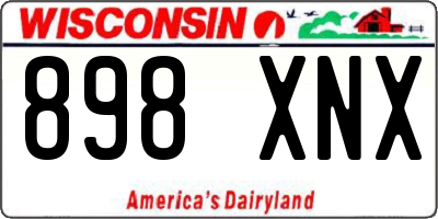 WI license plate 898XNX