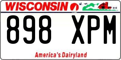 WI license plate 898XPM