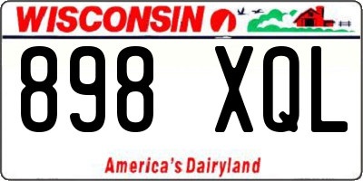 WI license plate 898XQL