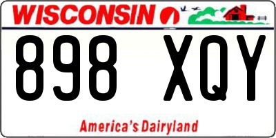 WI license plate 898XQY