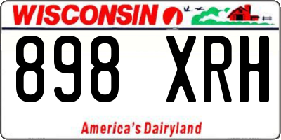 WI license plate 898XRH