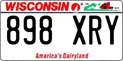WI license plate 898XRY