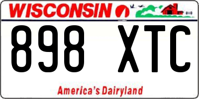 WI license plate 898XTC