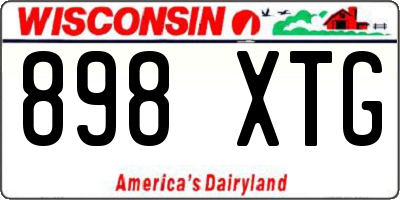 WI license plate 898XTG