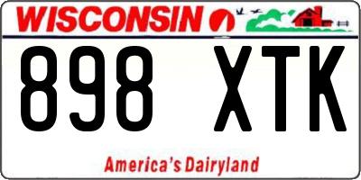 WI license plate 898XTK