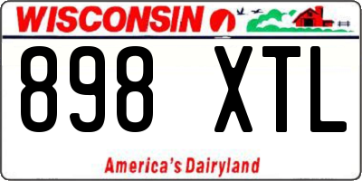 WI license plate 898XTL