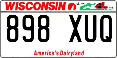WI license plate 898XUQ