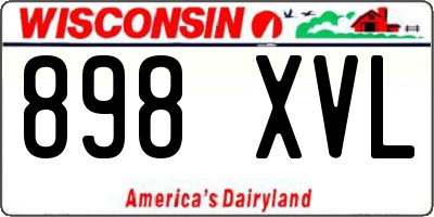 WI license plate 898XVL