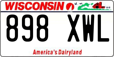 WI license plate 898XWL