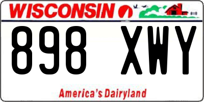 WI license plate 898XWY