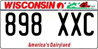 WI license plate 898XXC