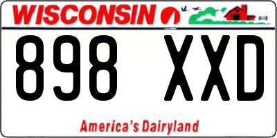 WI license plate 898XXD