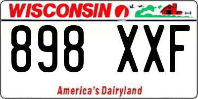 WI license plate 898XXF