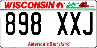 WI license plate 898XXJ