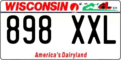 WI license plate 898XXL