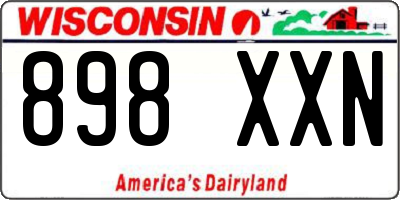 WI license plate 898XXN