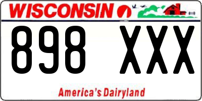 WI license plate 898XXX
