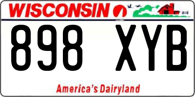 WI license plate 898XYB