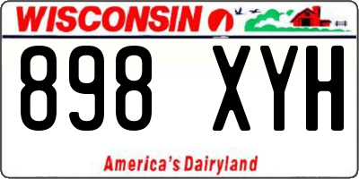 WI license plate 898XYH