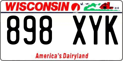 WI license plate 898XYK