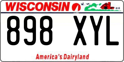 WI license plate 898XYL