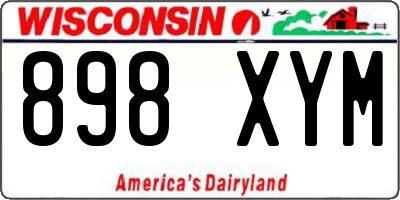 WI license plate 898XYM