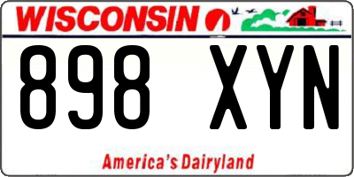 WI license plate 898XYN