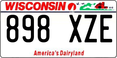 WI license plate 898XZE