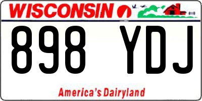 WI license plate 898YDJ