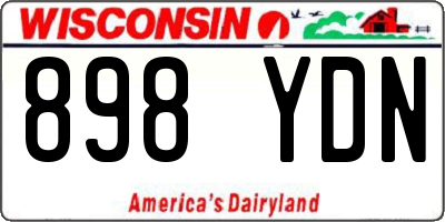 WI license plate 898YDN