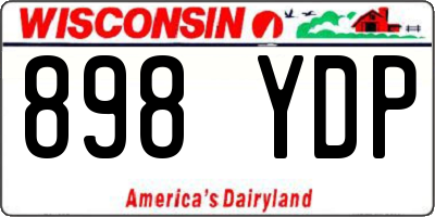 WI license plate 898YDP