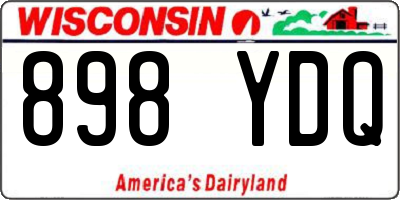 WI license plate 898YDQ