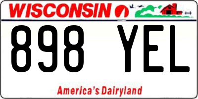 WI license plate 898YEL