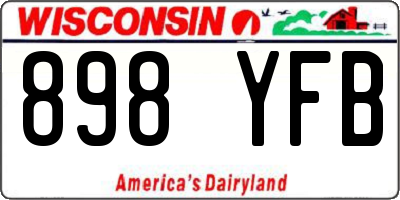 WI license plate 898YFB