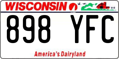 WI license plate 898YFC