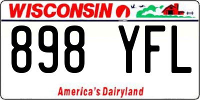 WI license plate 898YFL