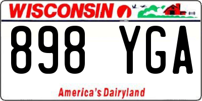 WI license plate 898YGA